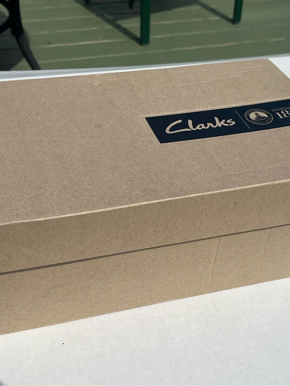 Clarks Pitney Limit Tan Nubuck Leather Wingtip Oxfords Men’s Size 11.5 M w/ Box